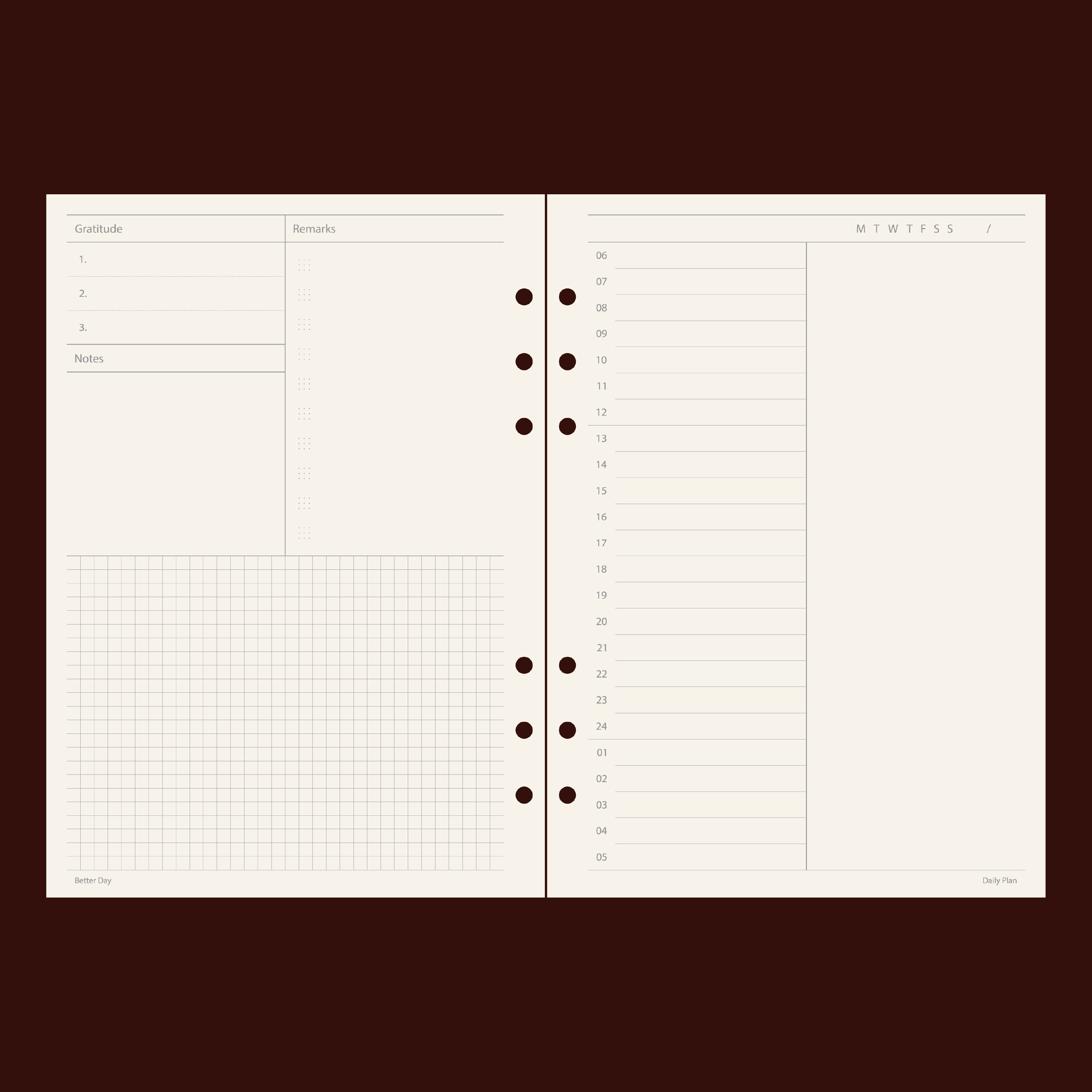 好日記事・Daily Plan