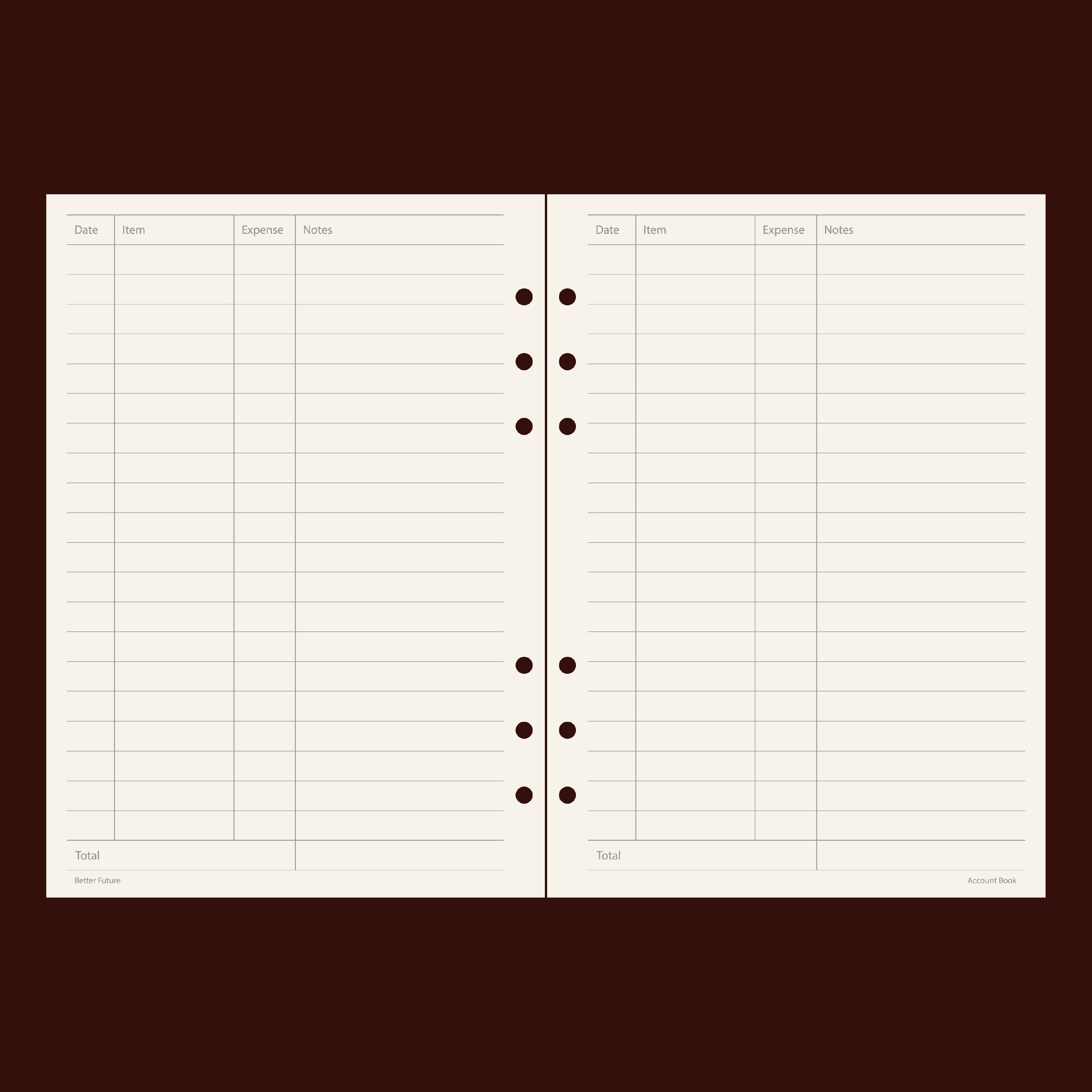 日常帳本・Account Book
